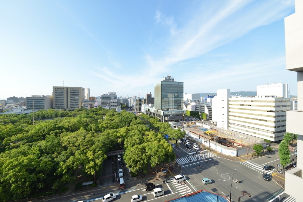 숙박 시설에서 보는 시내 전망