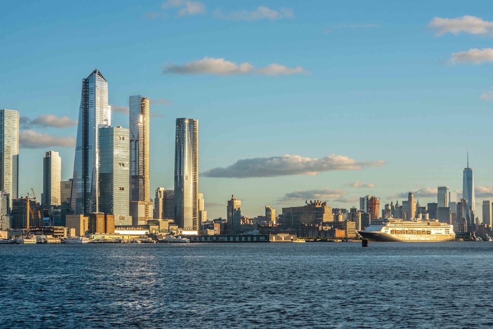 숙박 시설에서 보는 시내 전망