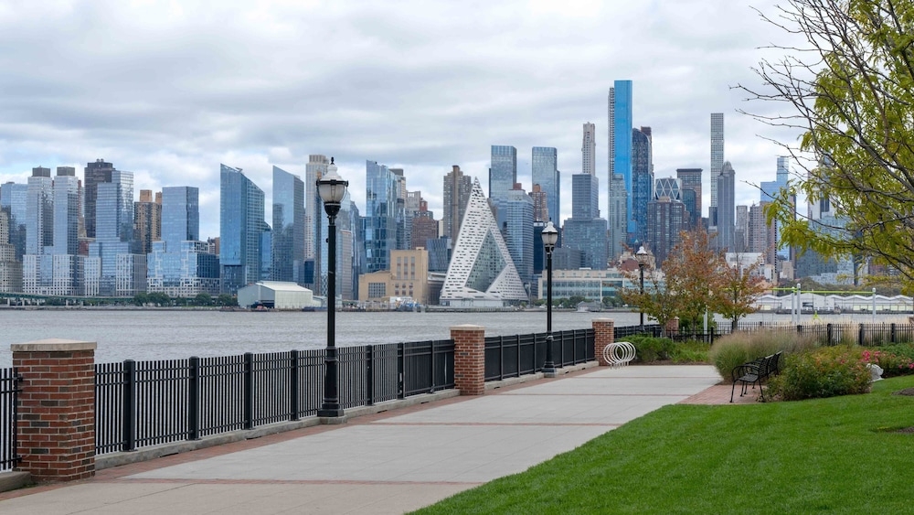숙박 시설에서 보는 시내 전망
