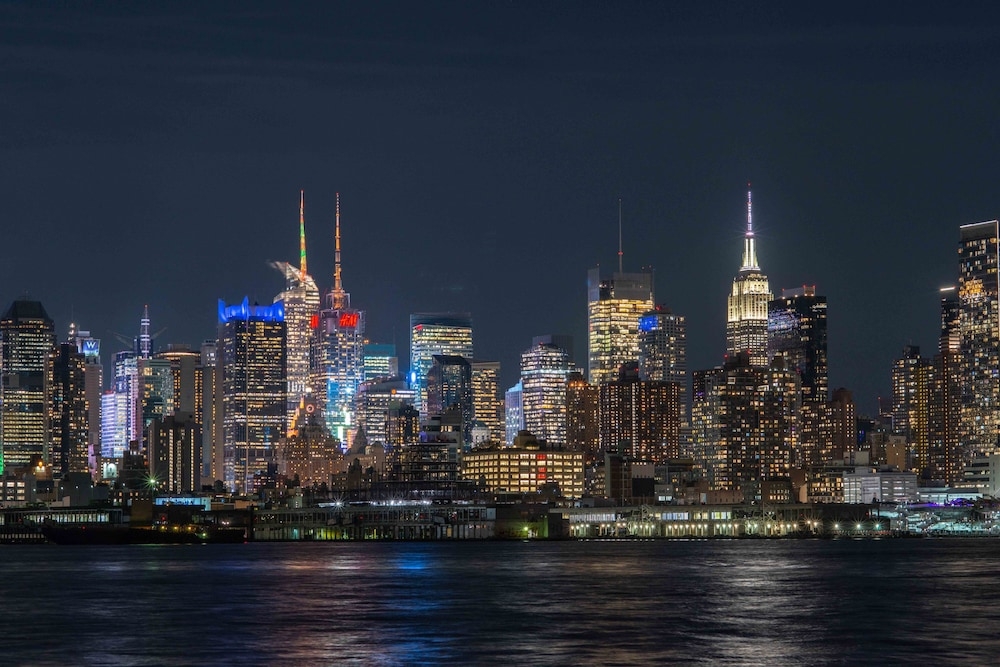 숙박 시설에서 보는 시내 전망