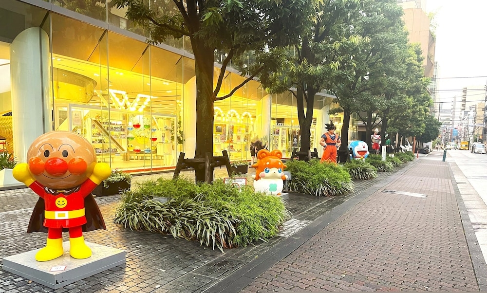 숙박 시설에서 보는 시내 전망