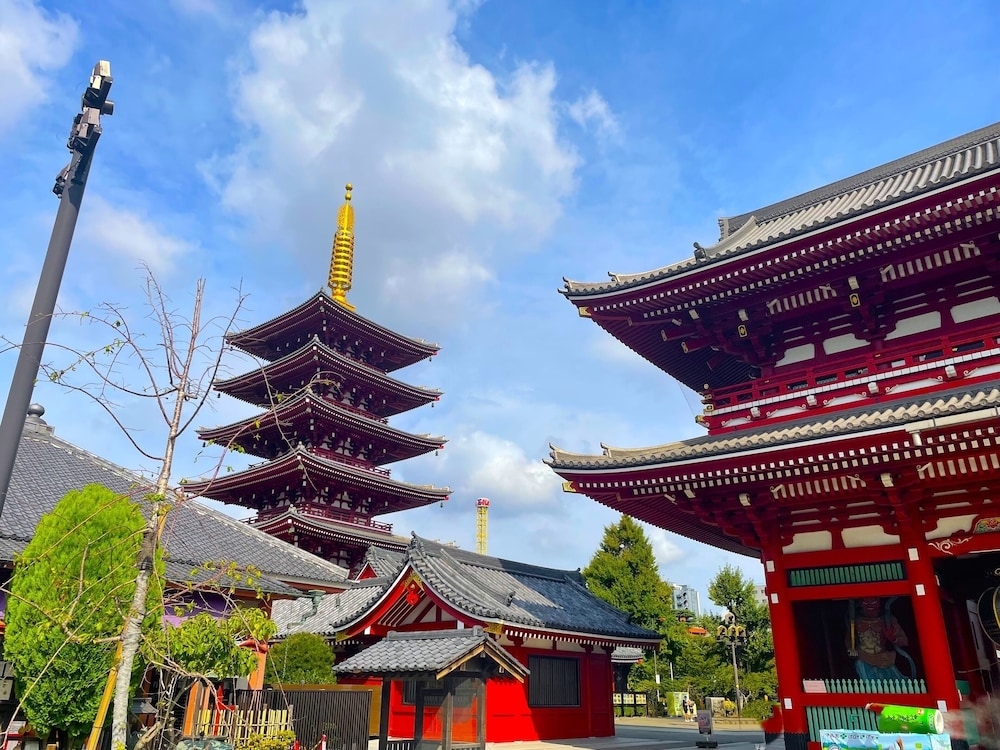 숙박 시설에서 보는 시내 전망