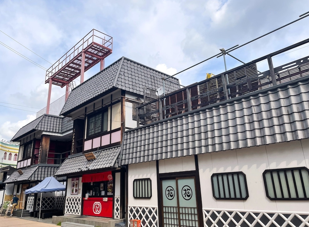 숙박 시설에서 보는 시내 전망