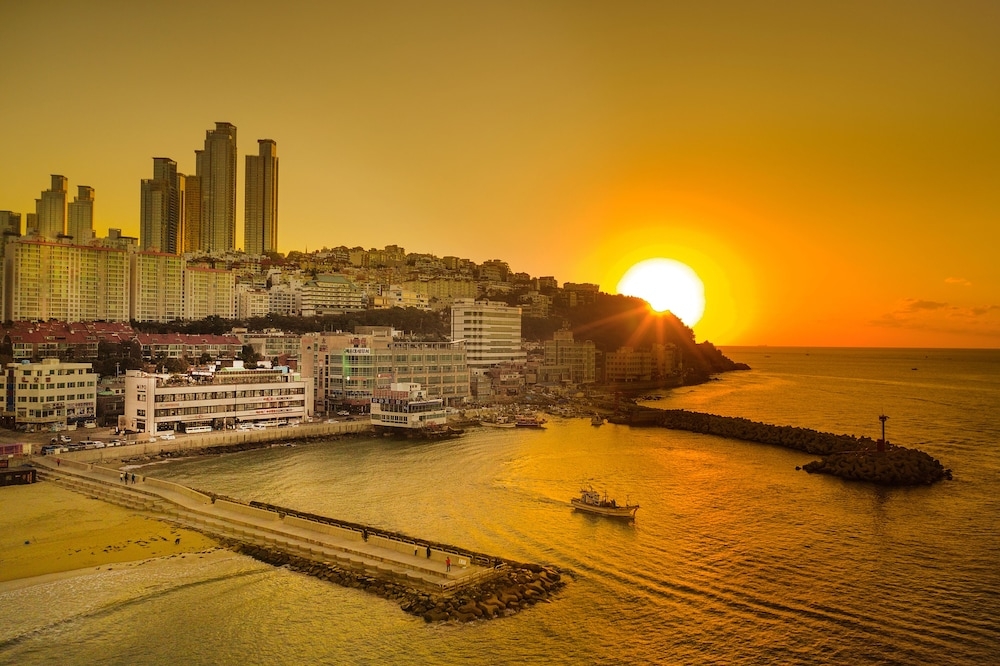 숙박 시설에서 보는 주변 전망