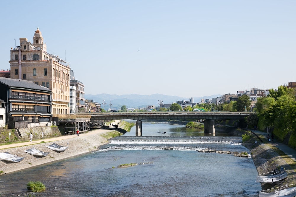 숙박 시설에서 보는 시내 전망