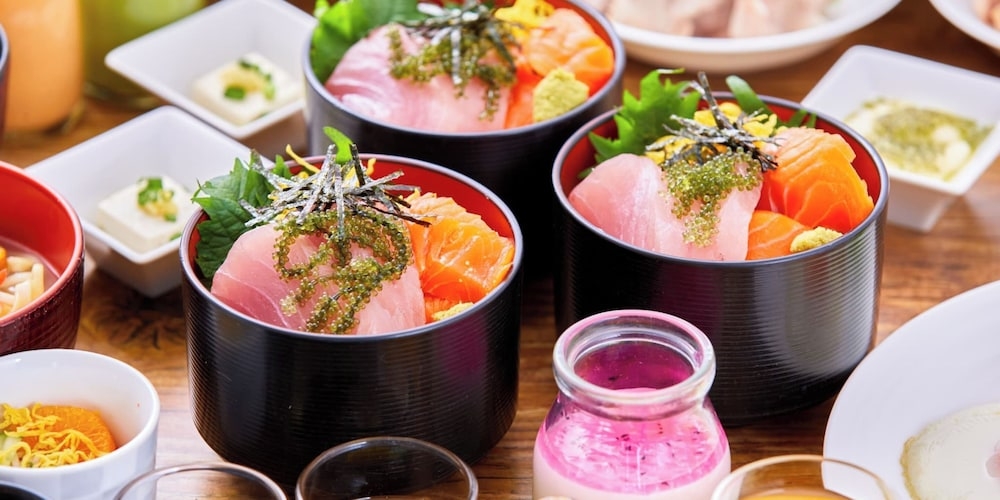 뷔페 아침 식사