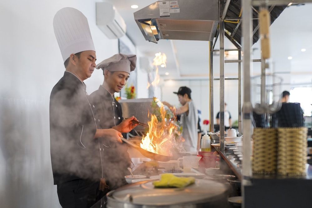 뷔페 아침 식사