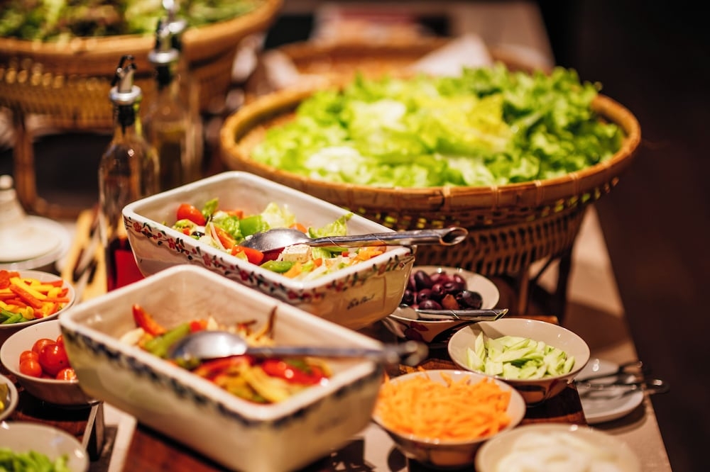 뷔페 아침 식사