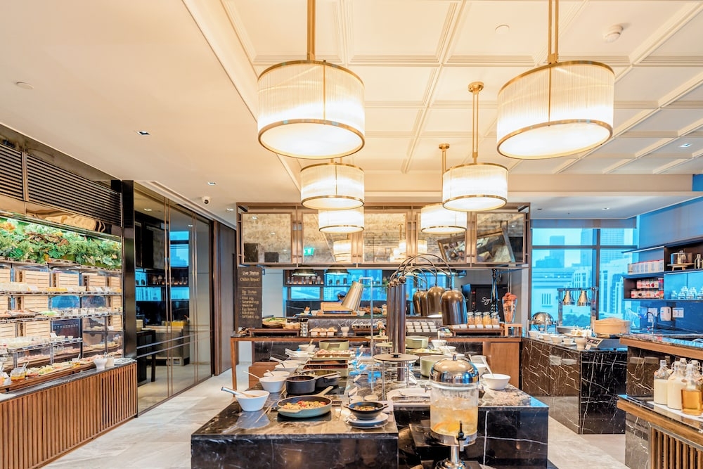 뷔페 아침 식사