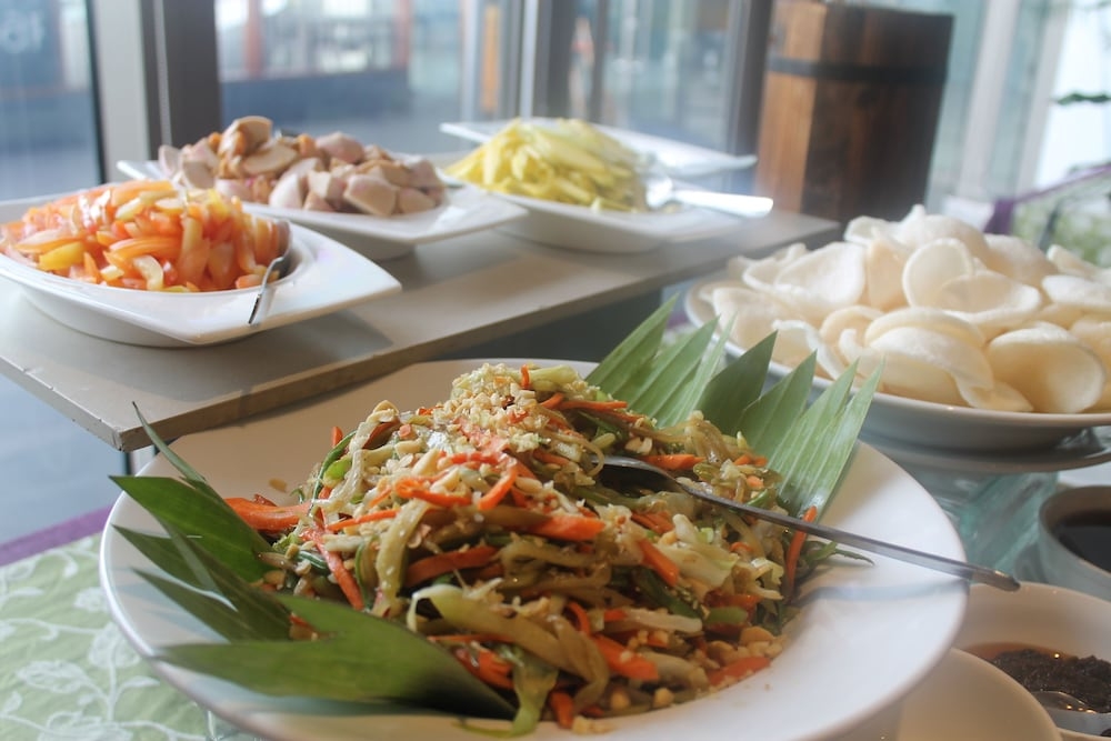 뷔페 아침 식사