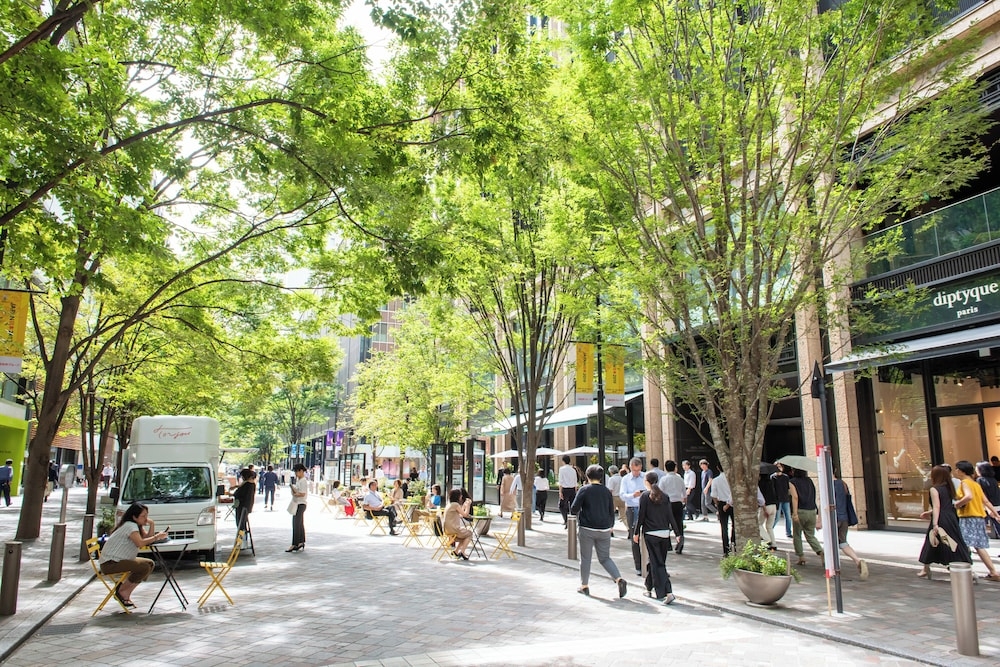 숙박 시설에서 보는 주변 전망