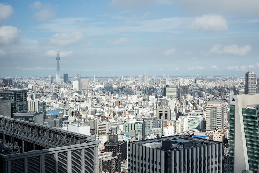 숙박 시설에서 보는 시내 전망