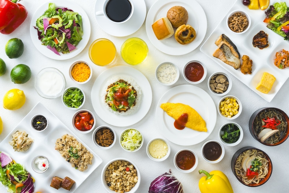 뷔페 아침 식사