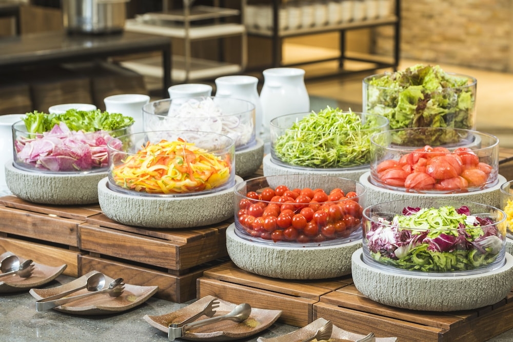 뷔페 아침 식사