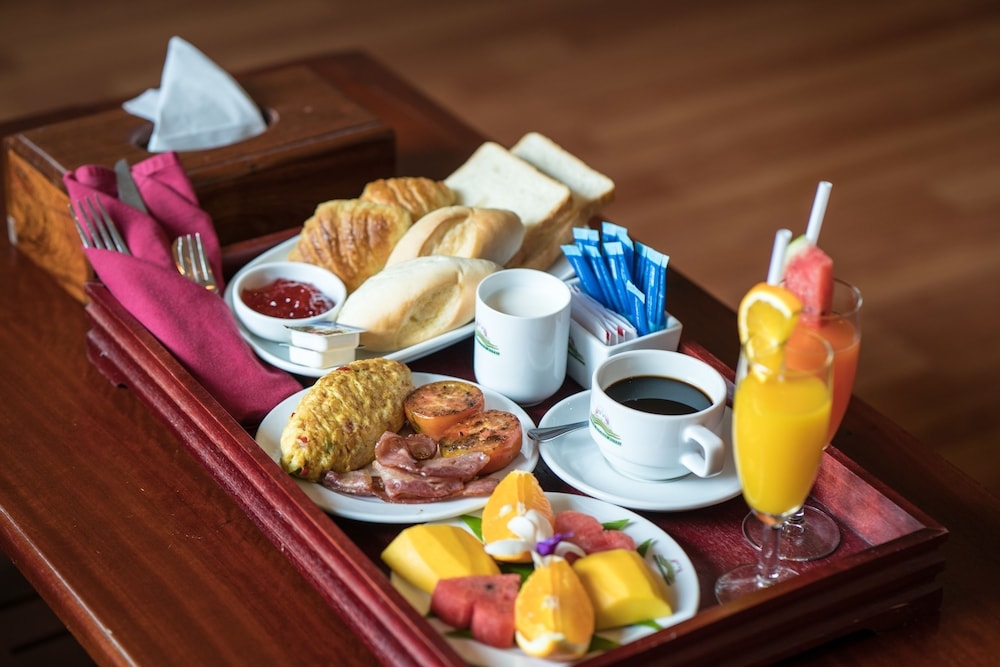 뷔페 아침 식사