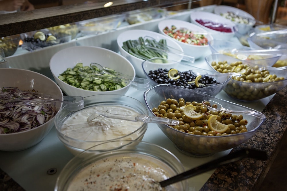 뷔페 아침 식사