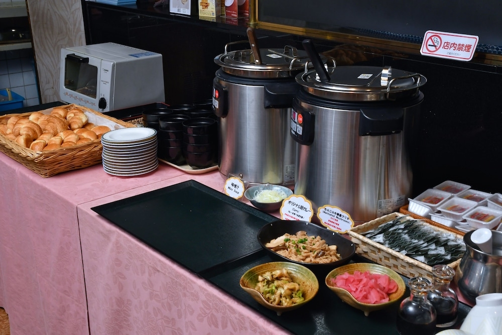 뷔페 아침 식사