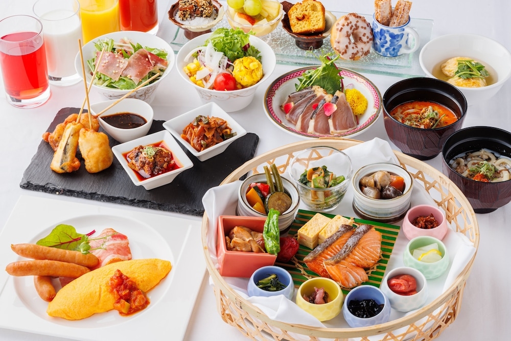 뷔페 아침 식사