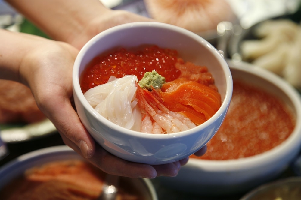 뷔페 아침 식사