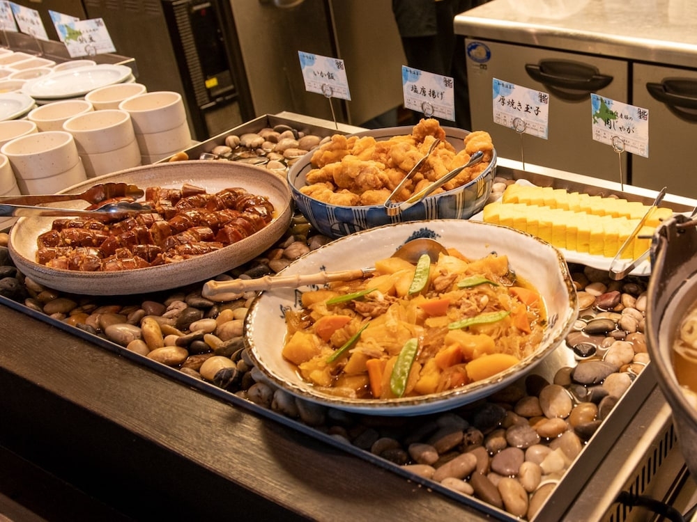 뷔페 아침 식사