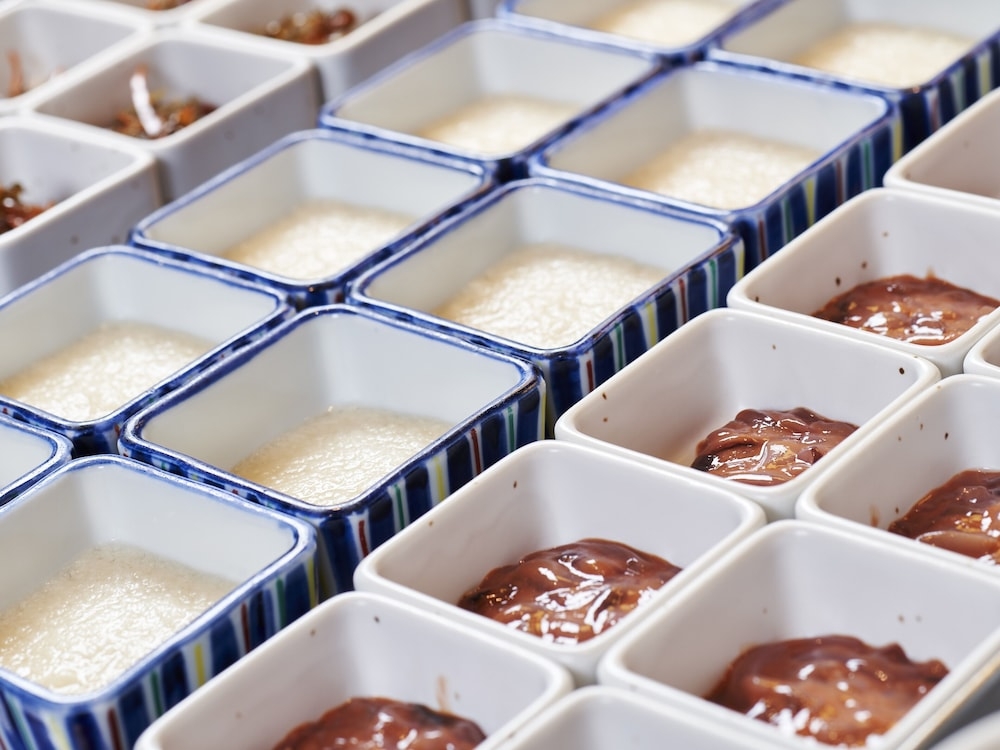 뷔페 아침 식사