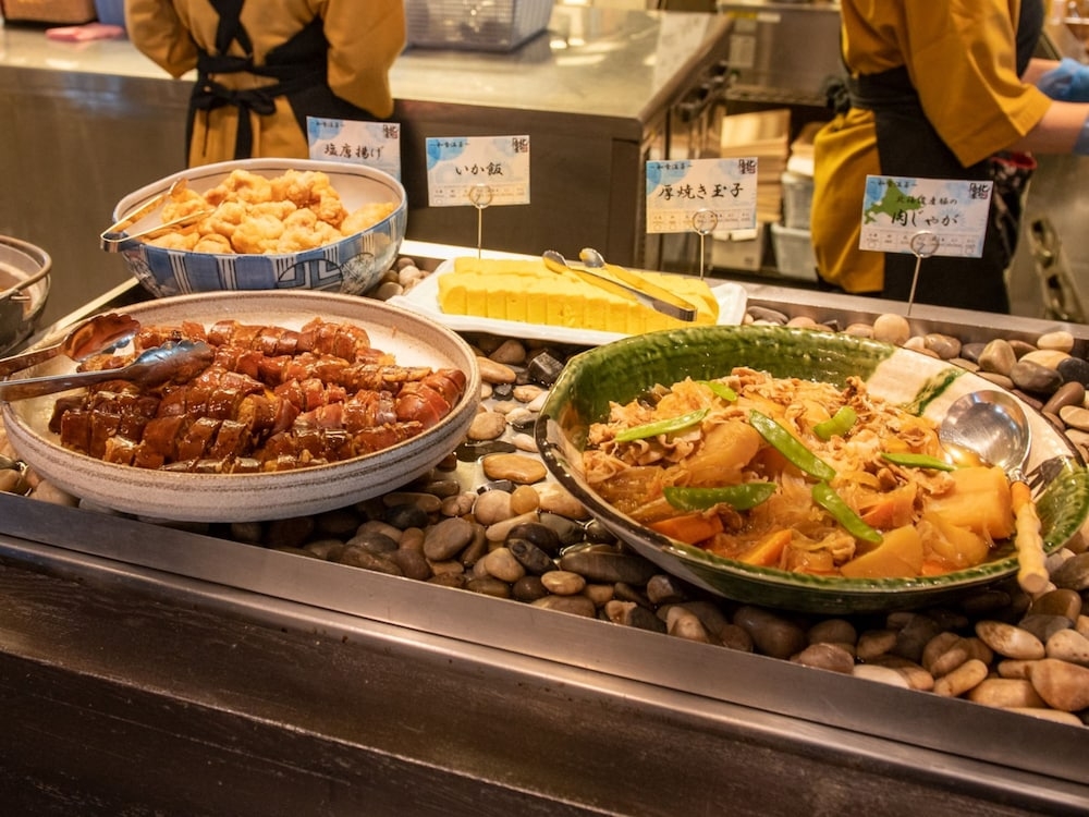 뷔페 아침 식사