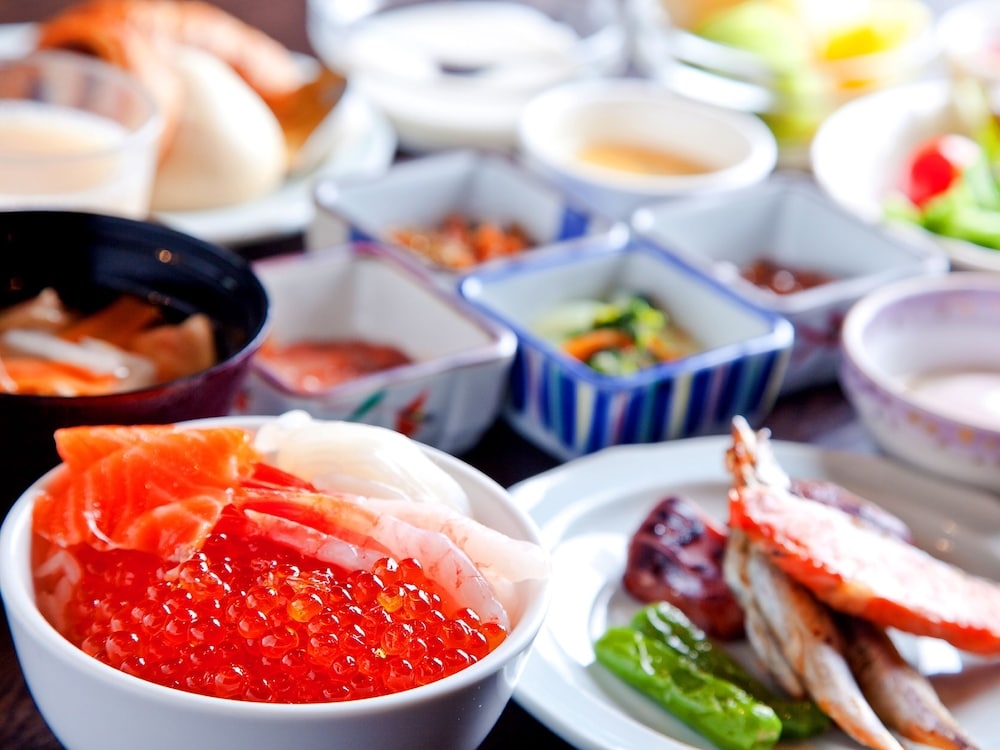 뷔페 아침 식사