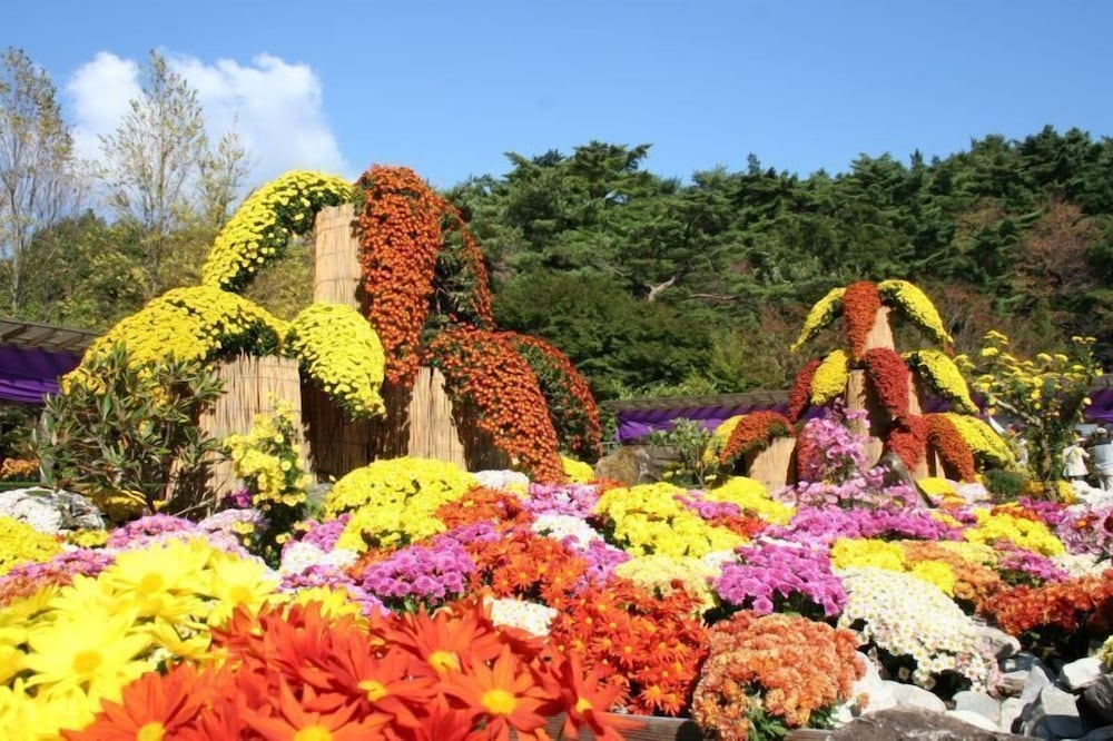 숙박 시설에서 보는 시내 전망