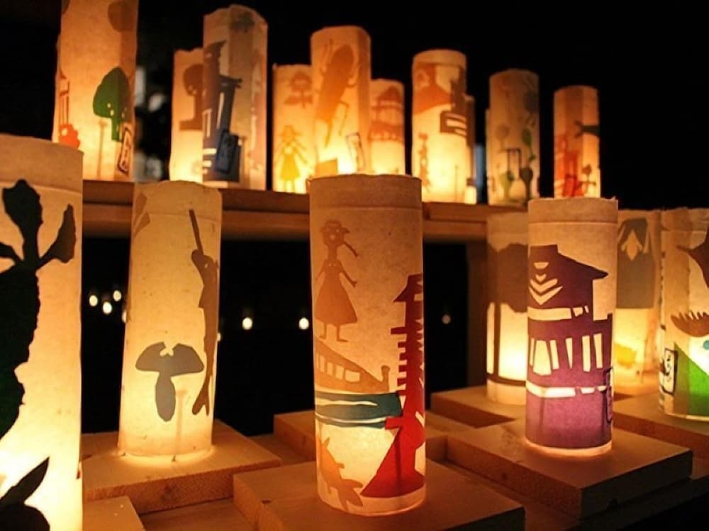 숙박 시설에서 보는 시내 전망