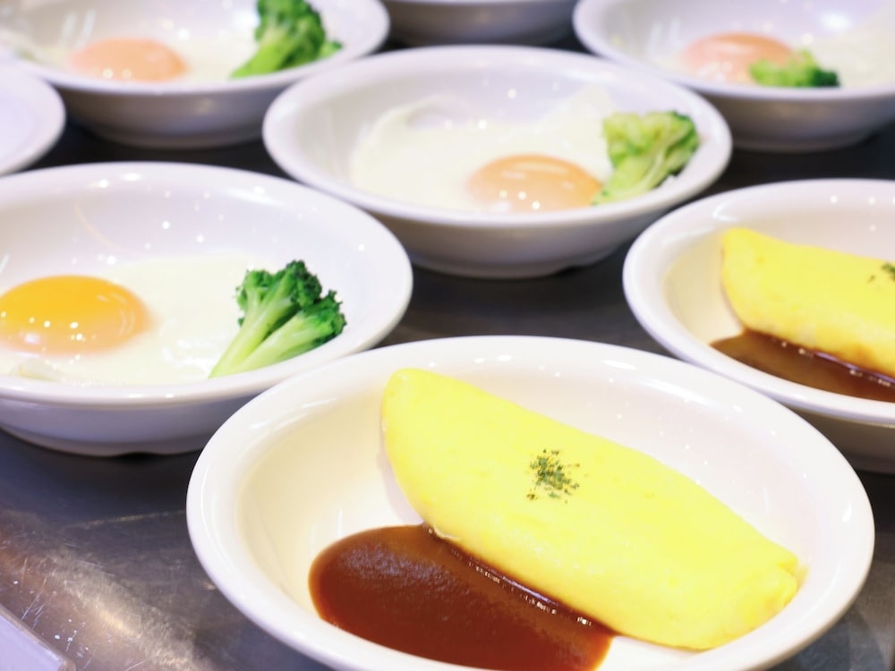 뷔페 아침 식사