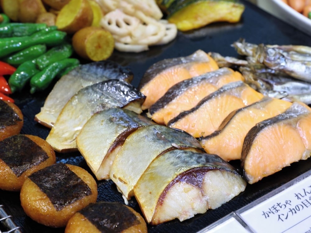 뷔페 아침 식사