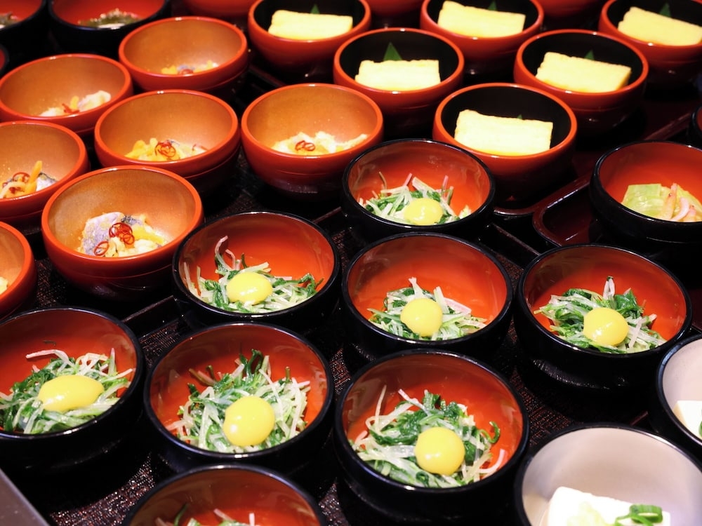 뷔페 아침 식사