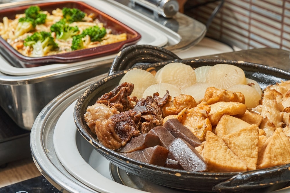 뷔페 아침 식사