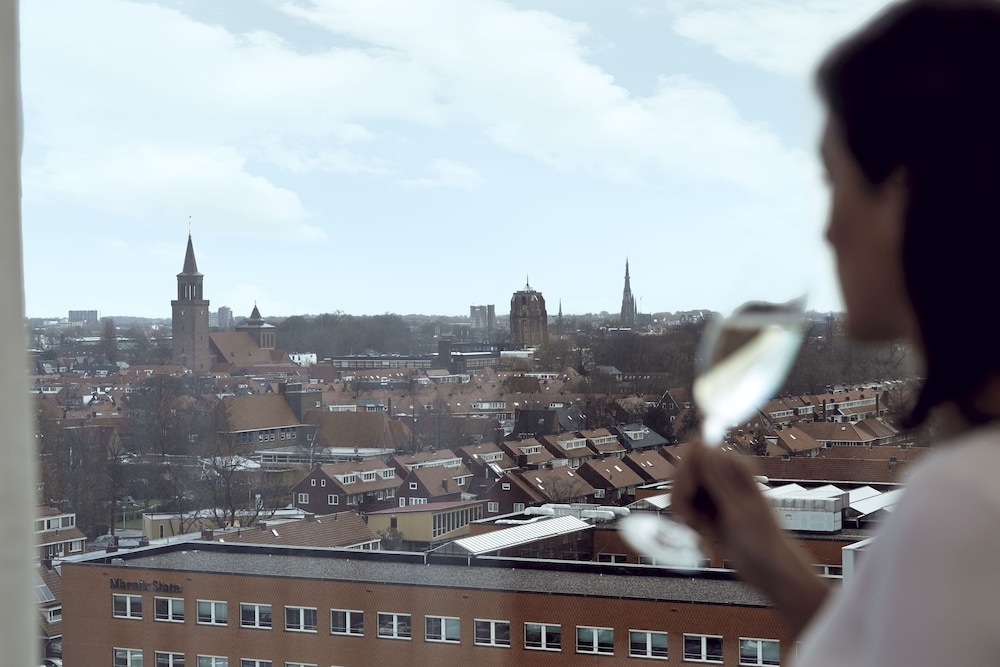 숙박 시설에서 보는 시내 전망