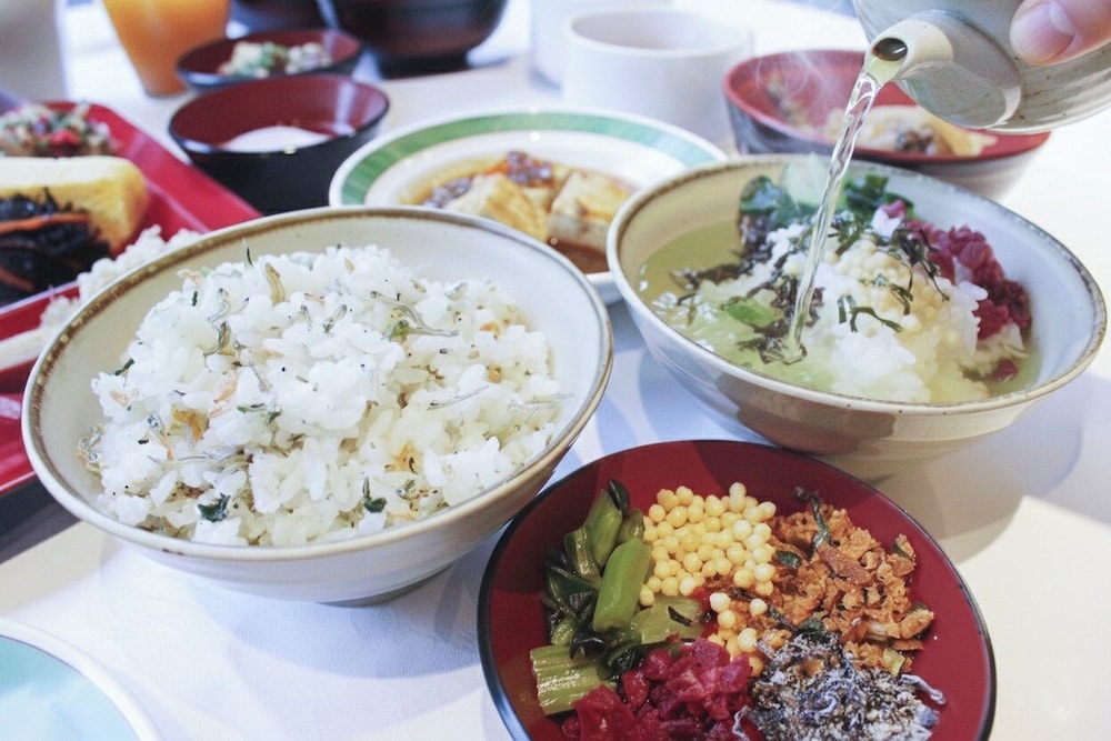 뷔페 아침 식사