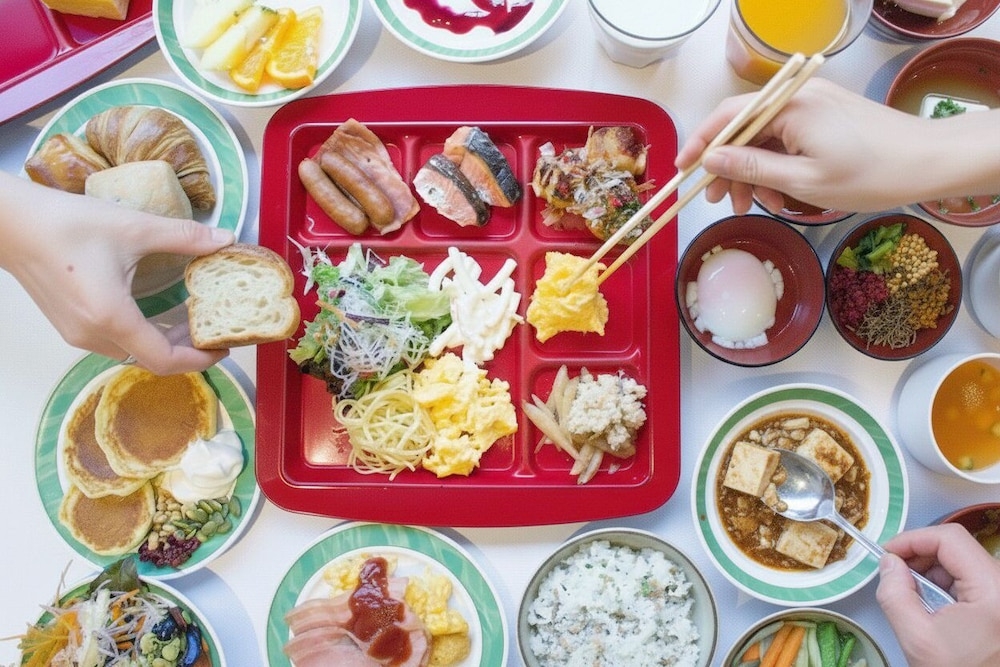 뷔페 아침 식사