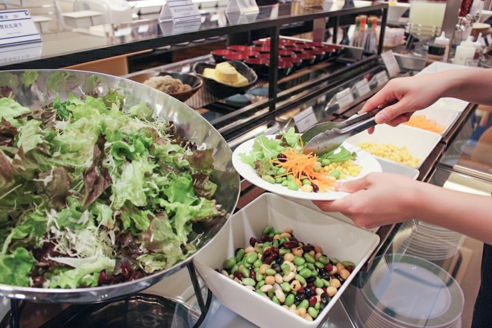 뷔페 아침 식사