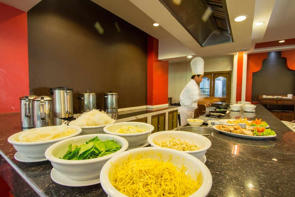 뷔페 아침 식사