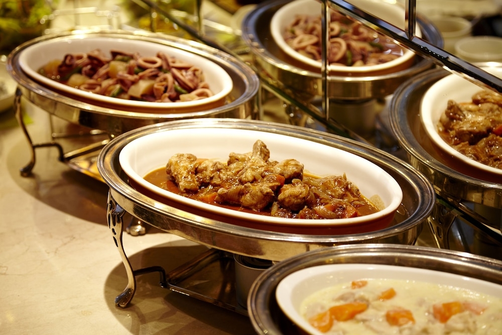 뷔페 아침 식사