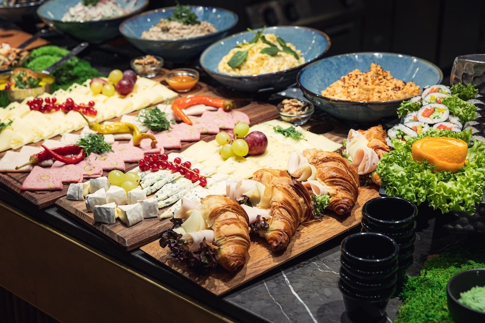 뷔페 아침 식사