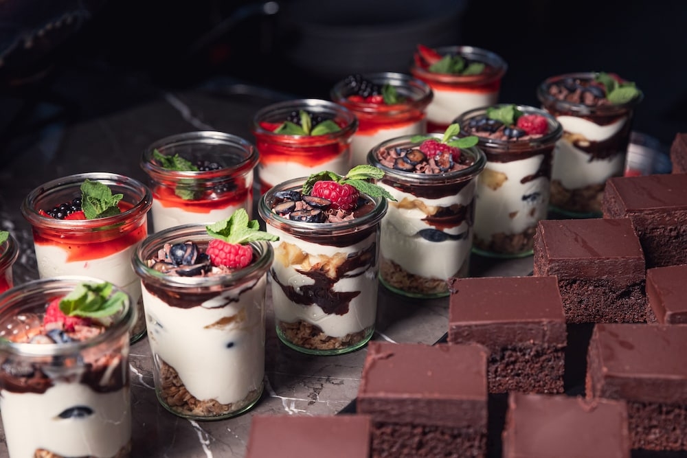 뷔페 아침 식사