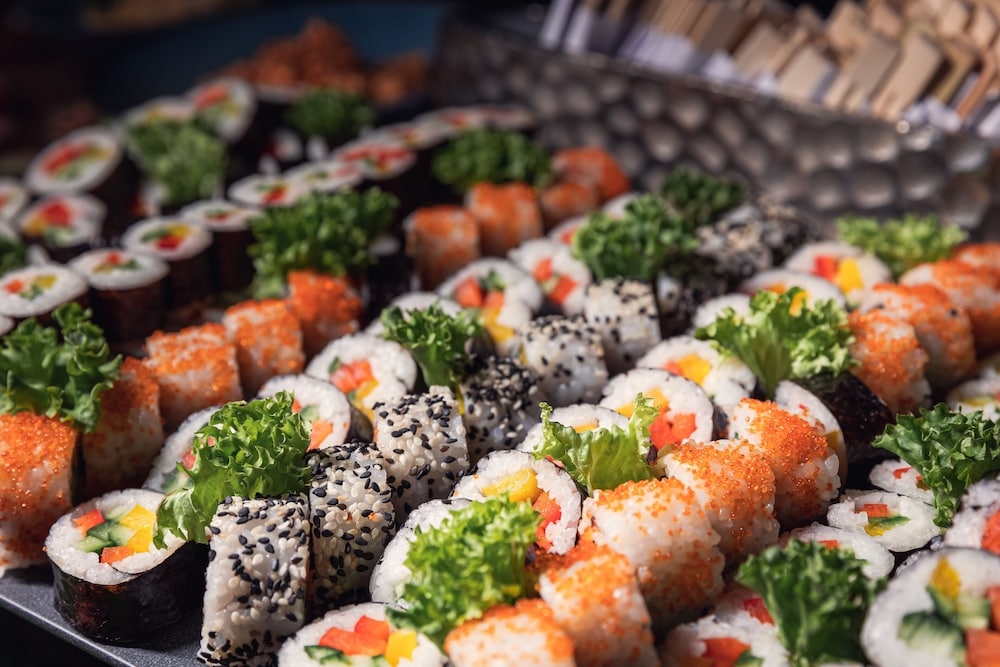 뷔페 아침 식사