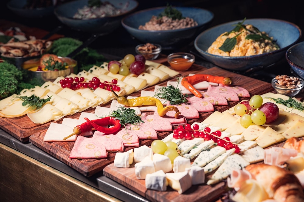 뷔페 아침 식사