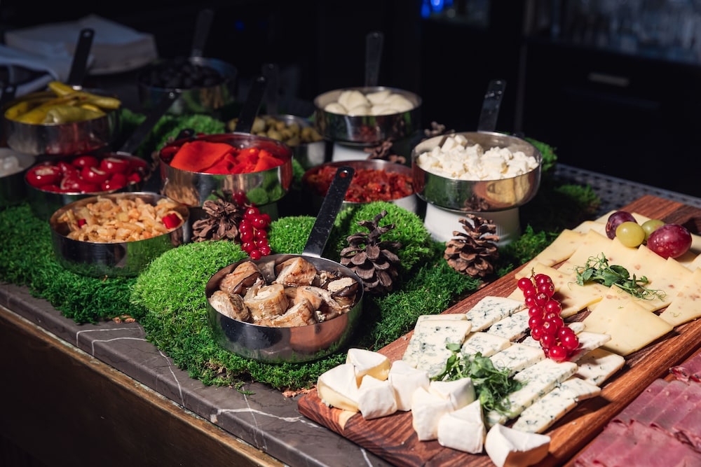 뷔페 아침 식사