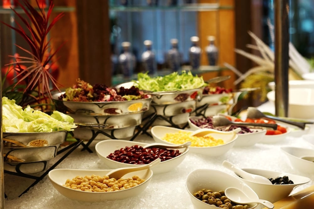 뷔페 아침 식사