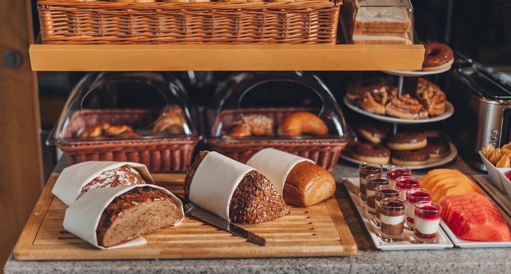 뷔페 아침 식사