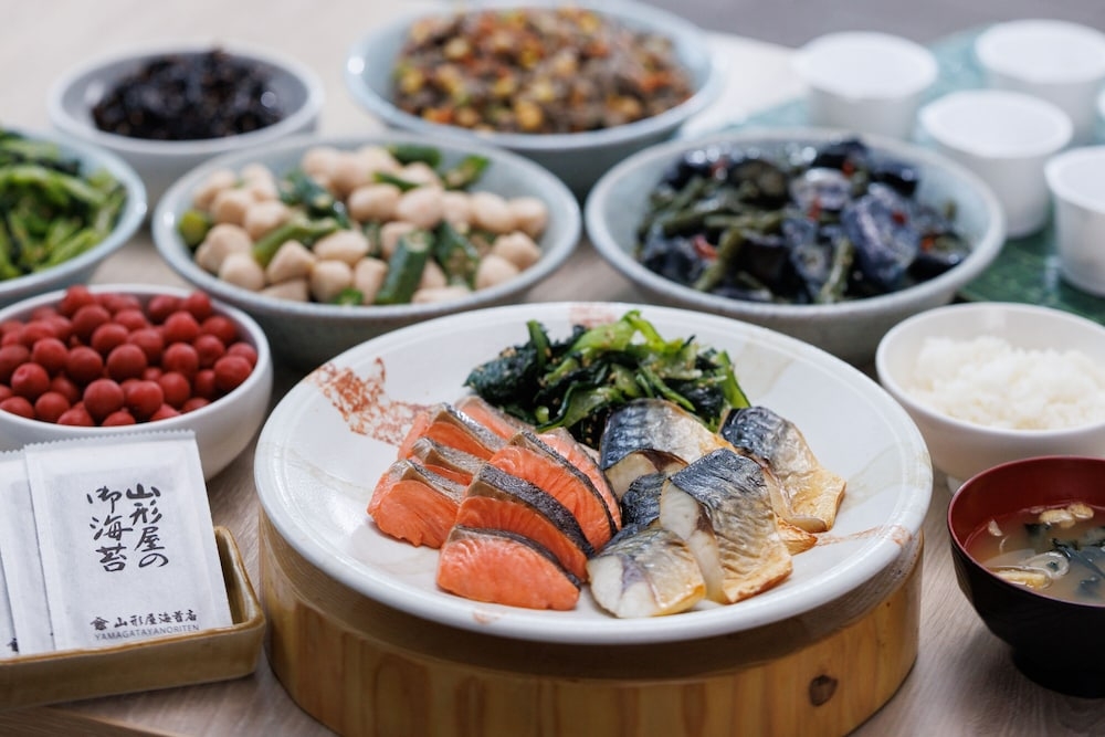 뷔페 아침 식사