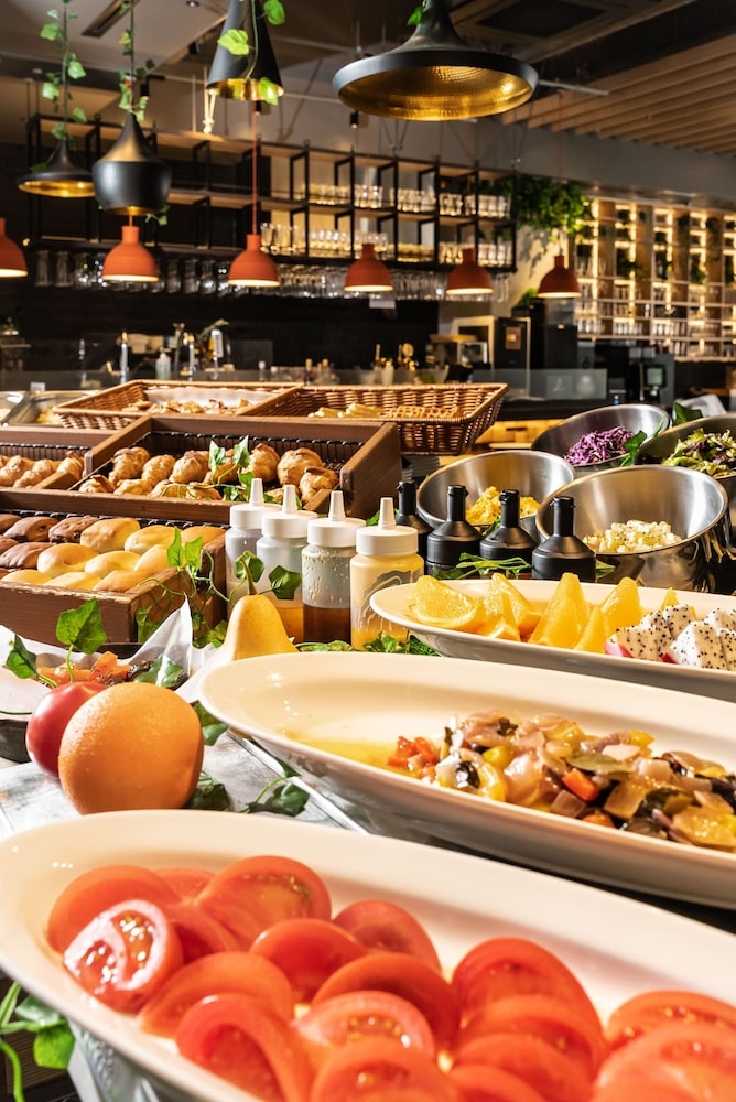 뷔페 아침 식사