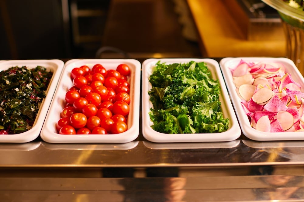 뷔페 아침 식사