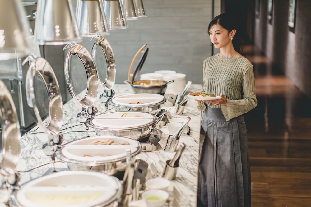 뷔페 아침 식사